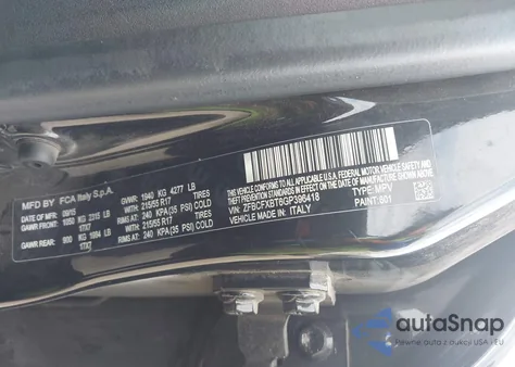 2016 Fiat 500X Easy z USA, uszkodzony, nr VIN ZFBCFXBT6GP396418